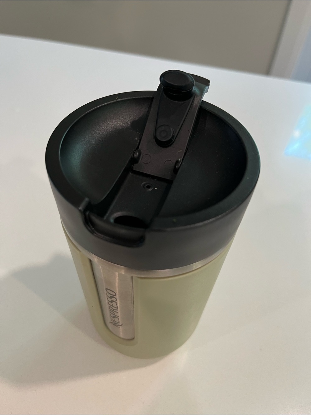 Nespresso Travel Mug in Sage with Black Lid